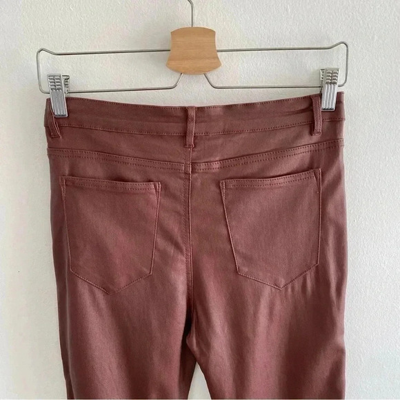 Edikted Faux Leather Pants Brown Sz Large - Picture 8 of 9